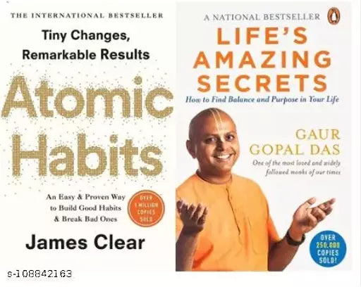 Atomic Habits: The life-changing million copy bestseller+Life's Amazing Secrets: How to Find Balance and Purpose in Your Self-Help Books  Self-Esteem Books