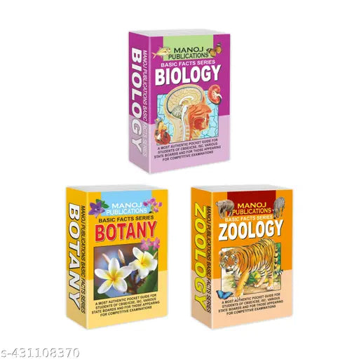 Biology  Zoology and Botany Books : Reading Books for Kids  Learning Basic Facts  Educational Books for Kids - Combo of 3 Basic Facts Books.