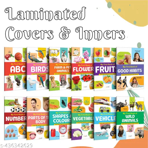 Children's educational book collection : My First Picture Book Collection For Early Learning Learning book for preschoolers  Educational picture books for toddlers With  12 Topics