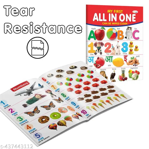 MY FIRST ALL IN ONE (CAN BE WIPE CLEAN) : Early Learning Picture Book Collections  gift for Kids