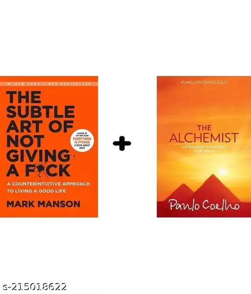 THE SUBTLE ART OF NOT GIVING A F*CK BY MARK MANSON+ THE ALCHEMIST BY PANLO COELHO