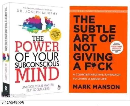 The .power of  subconscious mind & The Subtle art of not giving f**k( English  Paperback) Best 2 books combo
