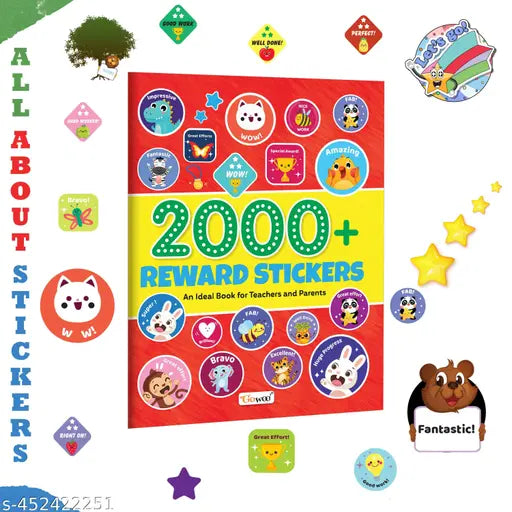 2000+ Reward Stickers : Kids Reward Stickers Book  Ultimate Stickers Book  Children All In One sticker Book  Ideal for Teachers and Parents to Celebrate Achievements of Kids
