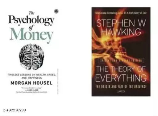 The Psychology Of Money + Theory Of Everything  (Paperback  Morgan housel + Stephen Hawking (2 BOOKS COMBO)