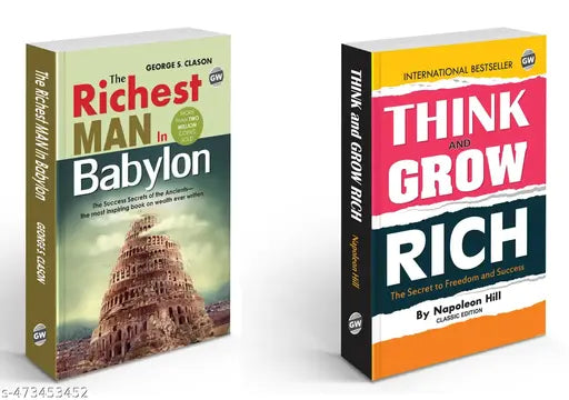 Think & Grow Rich and The Richest Man In Babylon (Paperback) : - Classic English Novel  Personal growth and wealth books - Combo of 2 Novels