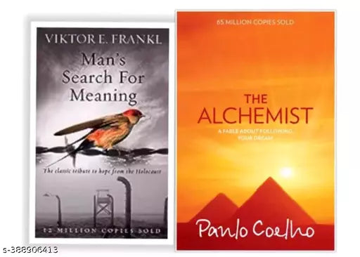 Set of 2 Books - Man's Search For Meaning +  The Alchemist  - Paperback