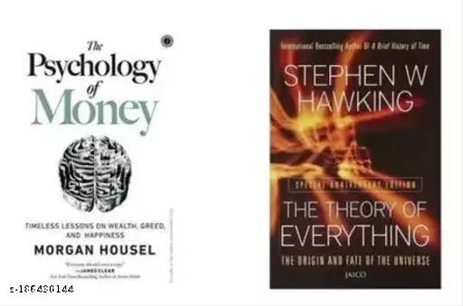 The Psychology Of Money + Theory Of Everything  (Paperback  Morgan housel + Stephen Hawking) (2 BOOKS)