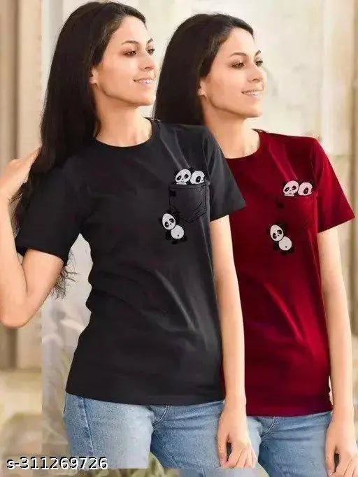 COTTON  PRINTED T-SHIRT FOR WOMEN & GIRLS