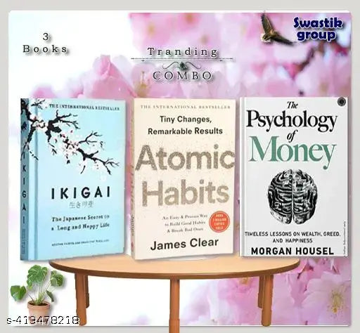 Combo  of  3 Books :  Ikigai Hardcover -  Atomic Habits 