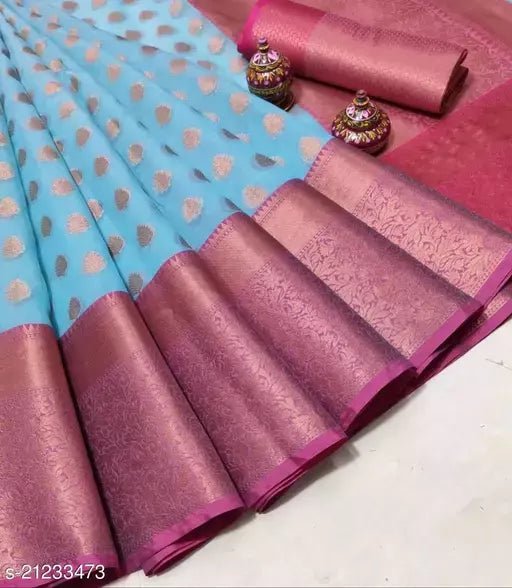 ORGANZA SILK BUTI SAREE