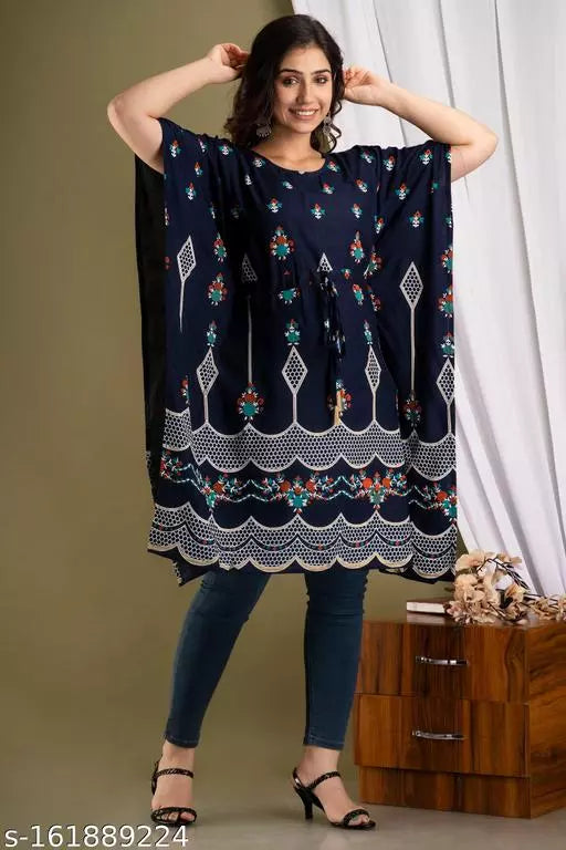 Mialo fashion knee length kaftan dress/top for women.