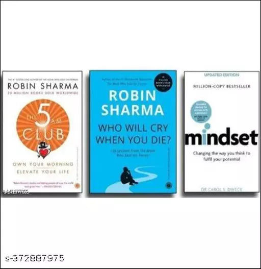 The 5 AM Club+Who Will Cry When You Die?+Mindset (Sharma Robin  Dr Dweck Carol) (English  Paperback)