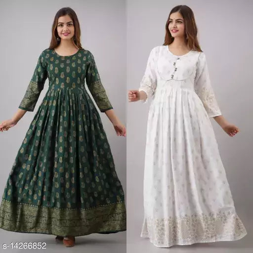 Mialo green kairi and white  piping