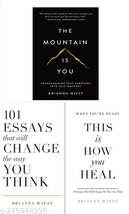 Brianna Wiest 3 Books Set: Mountain Is You + 101 Essays + How You Heal (English  Paperback)
