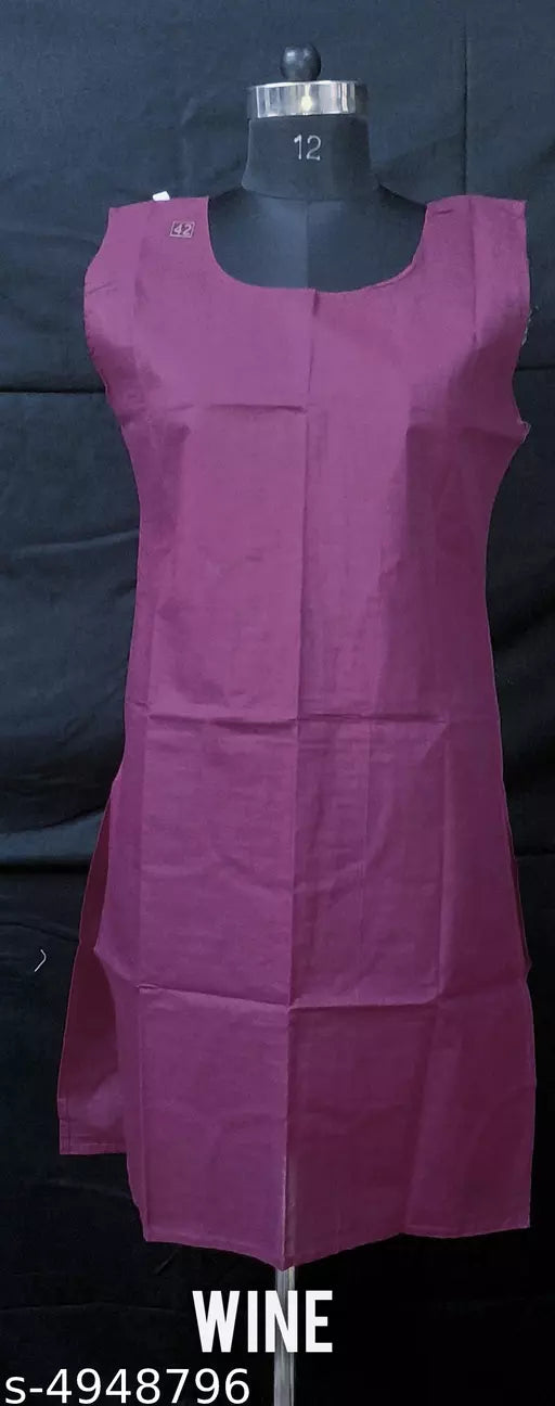 Women's Cotton Solid Long Camisole