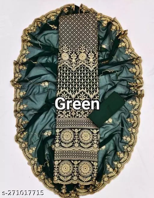 Myra Graceful  Salwar Suits & Dress Materials Unstitched Patiala Georgette Suits with Heavy Embroidery Work