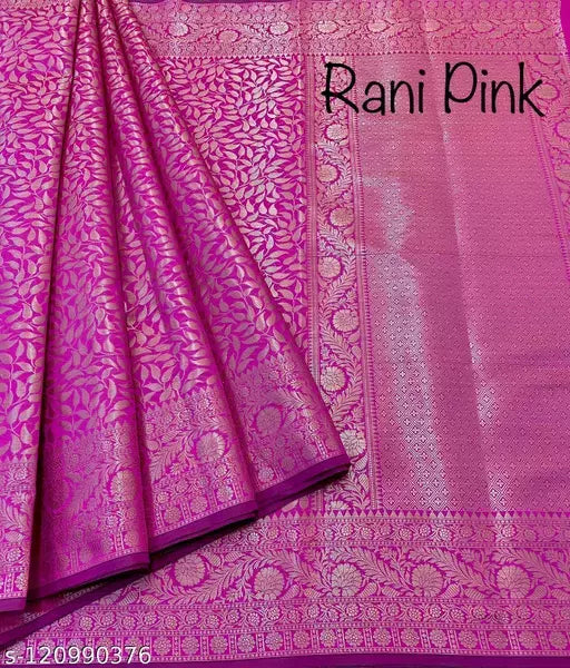 Copper Zari Soft Silk Saree