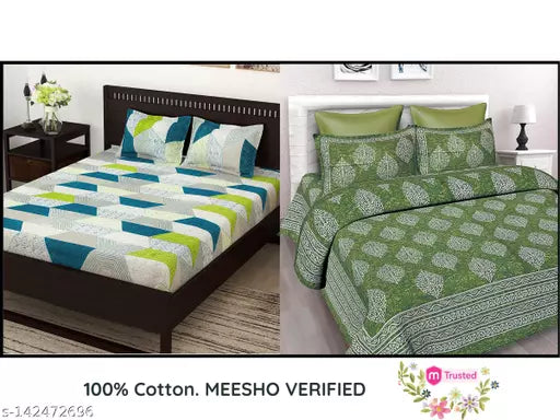 Bedsheet Double Bedsheet Combo