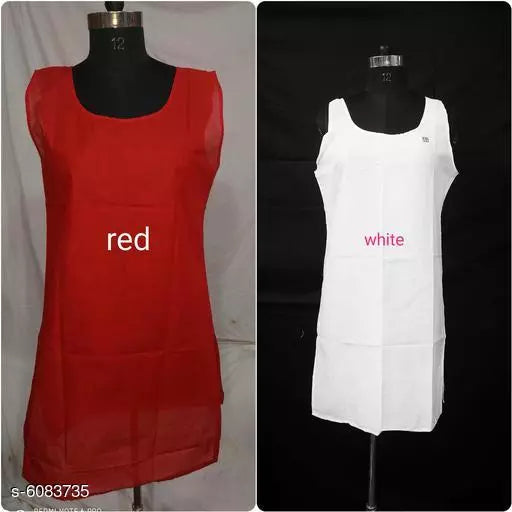 Women Pack of 2 Multicolor Cotton Camisoles