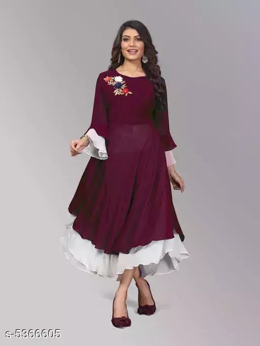 Diya Attractive Faux Georgette Women's Kurti