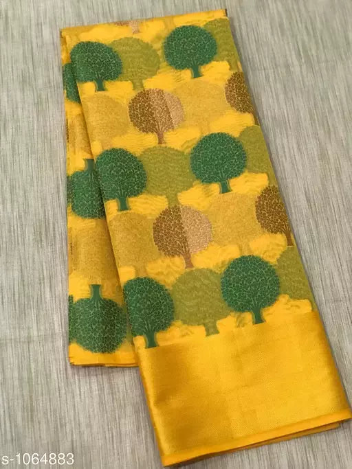 Trendy Banarasi Cotton Silk Zari Work Saree