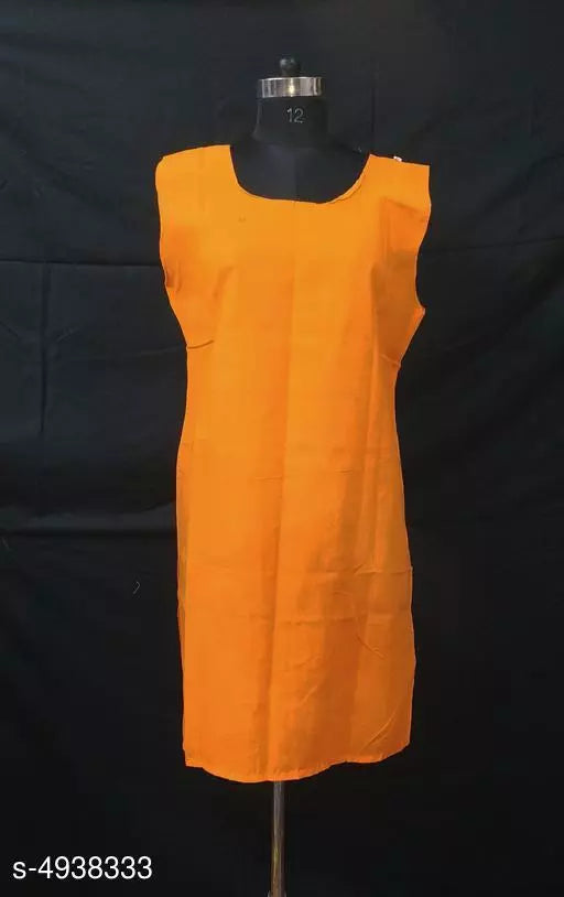 Comfy Women's Cotton Solid Long Camisole Slip