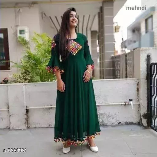 Trendy Women Ethnic Gowns  Embroidered Gown