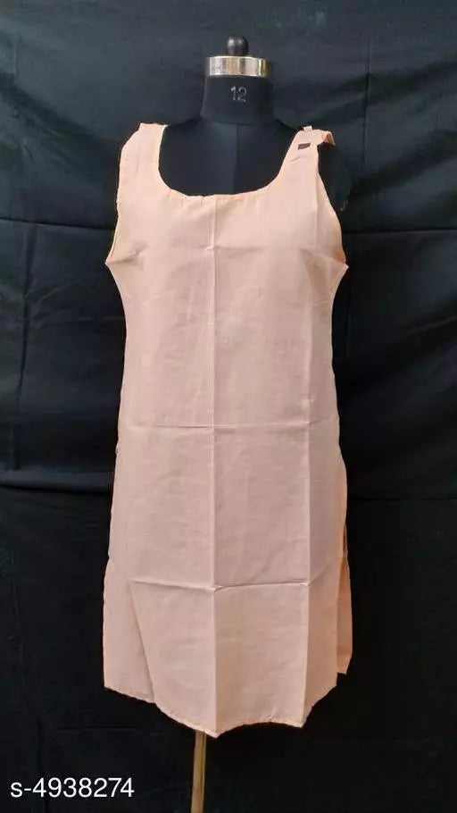 Comfy Women's Cotton Solid Long Camisole Slip