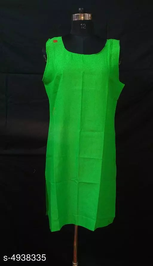 Comfy Women's Cotton Solid Long Camisole Slip