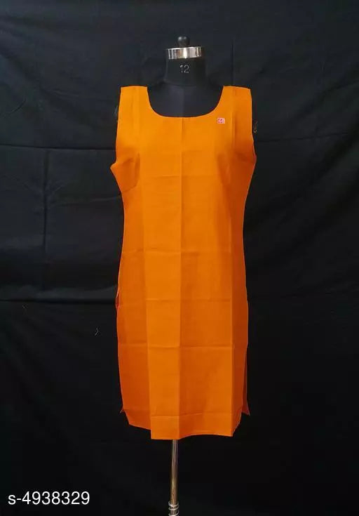 Comfy Women's Cotton Solid Long Camisole Slip