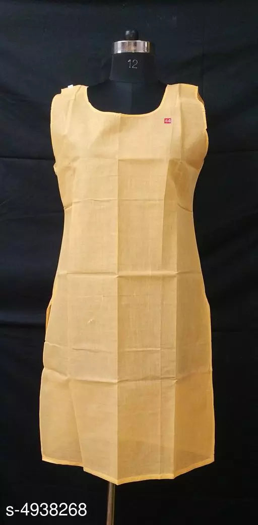 Comfy Women's Cotton Solid Long Camisole Slip