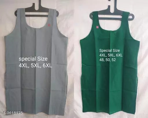 Women Pack of 2 Green Cotton Camisoles