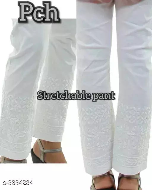 Women's Chikankari Pack of 1 Palazzo