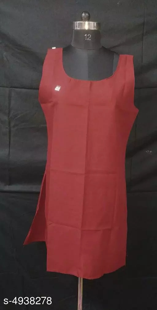 Comfy Women's Cotton Solid Long Camisole Slip