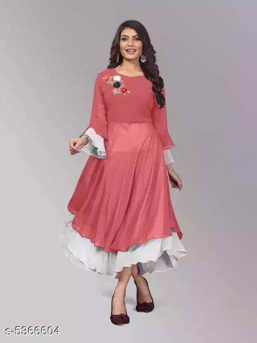 Diya Attractive Faux Georgette Women's Kurti