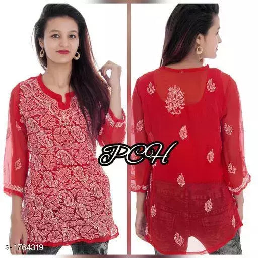 Stylish Chiffon & Georgette Kurti