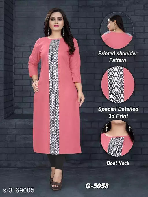 Women's Printed Cotton Kurti
