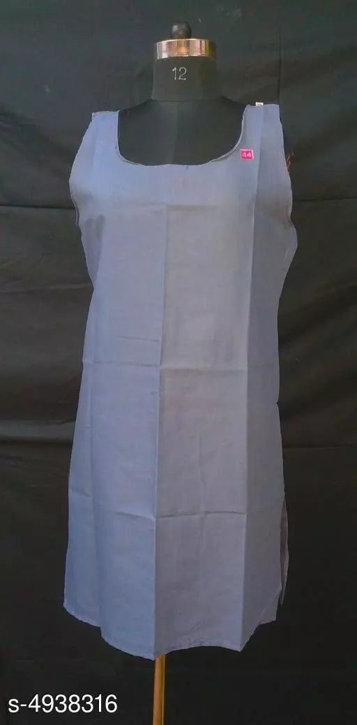 Comfy Women's Cotton Solid Long Camisole Slip