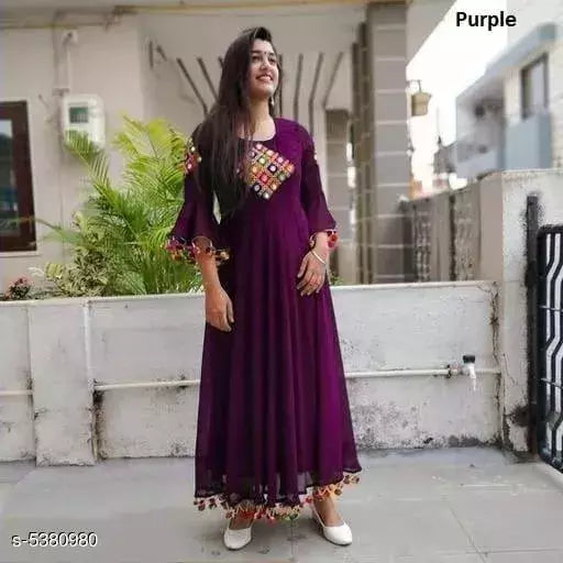Trendy Women Ethnic Gowns  Embroidered Gown