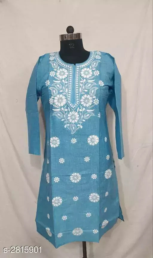 Women's Embroidered Cotton Kurti