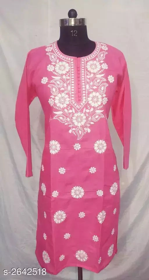 Women's Embroidered Cotton Kurti