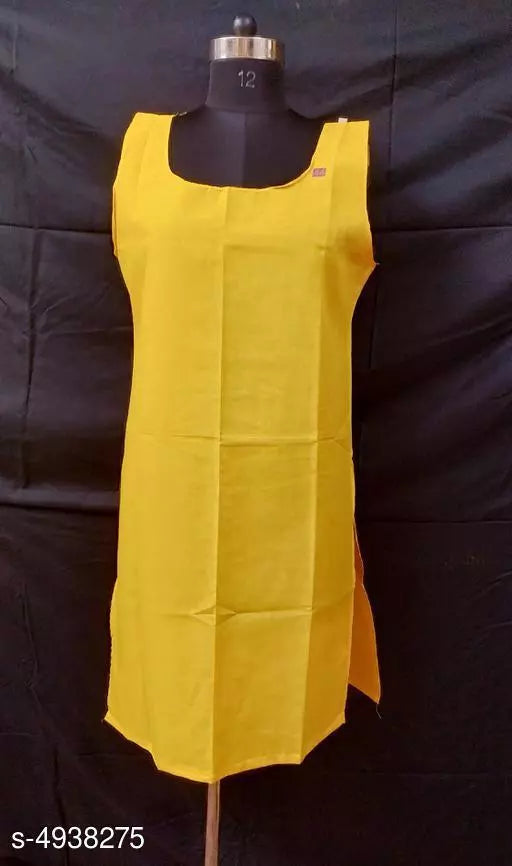 Comfy Women's Cotton Solid Long Camisole Slip