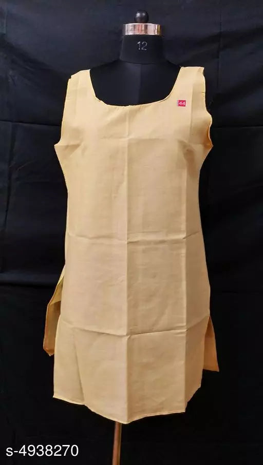 Comfy Women's Cotton Solid Long Camisole Slip