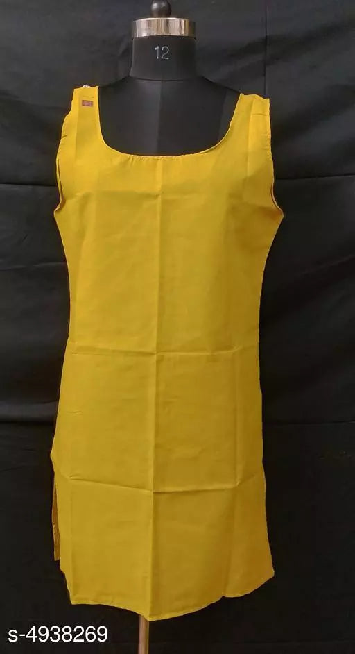 Comfy Women's Cotton Solid Long Camisole Slip