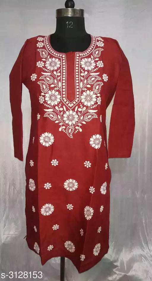 Women's Embroidered Cotton Kurti