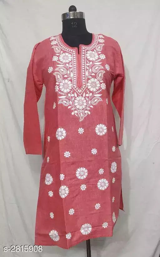 Women's Embroidered Cotton Kurti