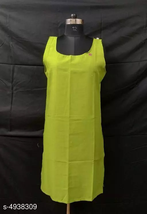Comfy Women's Cotton Solid Long Camisole Slip