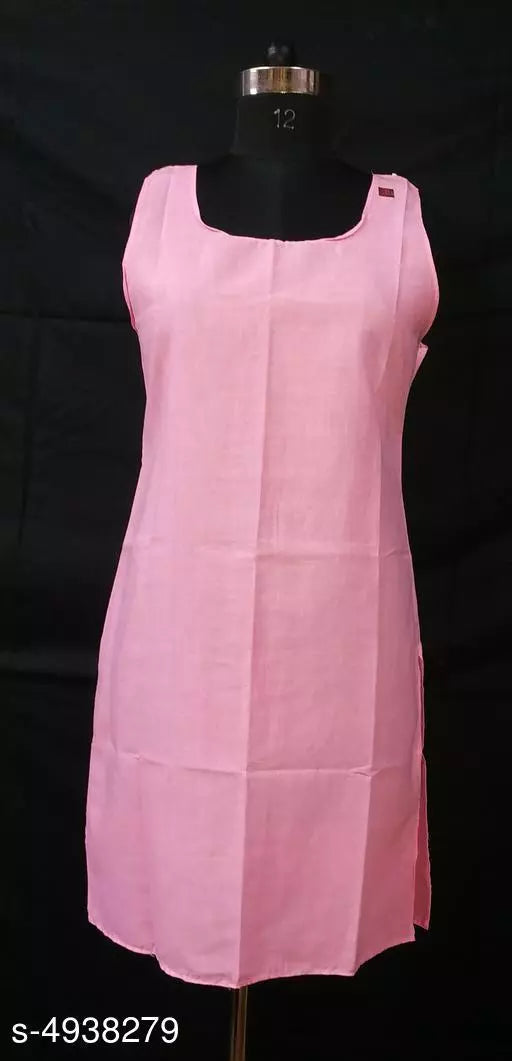 Comfy Women's Cotton Solid Long Camisole Slip