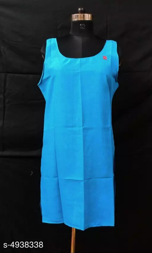 Comfy Women's Cotton Solid Long Camisole Slip