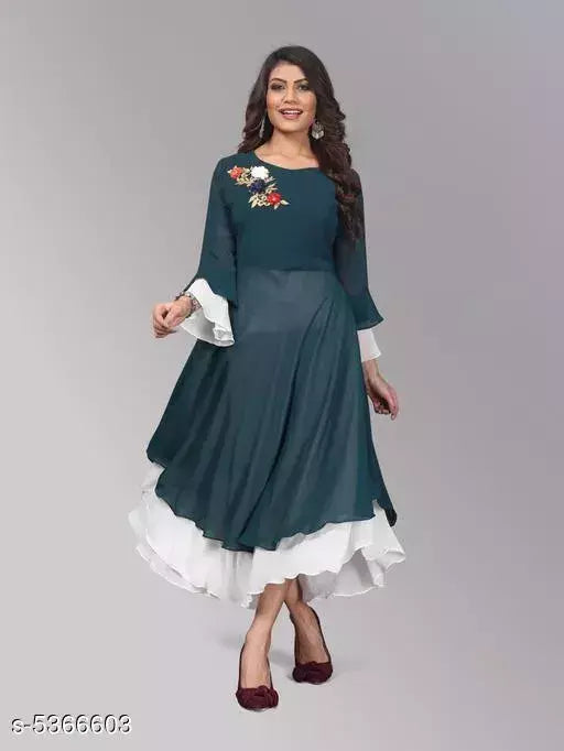 Diya Attractive Faux Georgette Women's Kurti